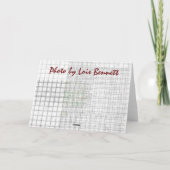 Carte Tulipe blanche (Dos)