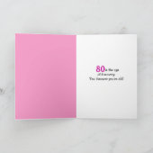Carte Tulipe d'anniversaire 80e (Intérieur)