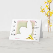 Carte Tulipe de citation de Rumi (Fleur jaune)