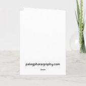 Carte Tulipe en noir et blanc (Dos)