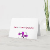 Carte Tulipe rose (Dos)