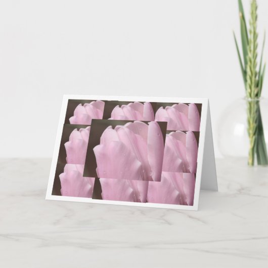 Carte Tulipe rose (Devant)