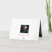 Carte Tulipe rose (Dos)
