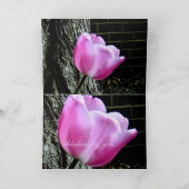 Carte Tulipe rose (Intérieur)