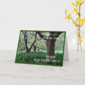 Carte Tulipe rouge unique pour l'amour et l'attention (Fleur jaune)