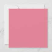 Carte Tulipe Tendance Rose Couleur Uni (Dos)