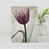 Carte Tulipe vintage X-Ray (Debout devant)