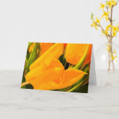 Carte Tulipes (Fleur jaune)