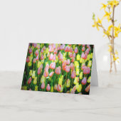 Carte tulipes (Fleur jaune)