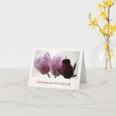 Carte Tulipes 3258 (Fleur jaune)