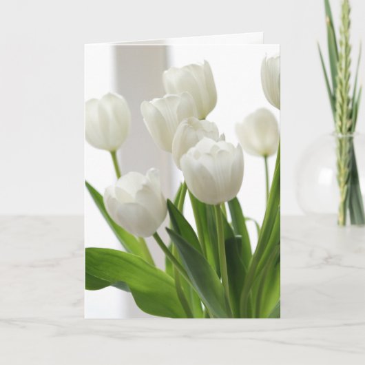Carte Tulipes blanches (Devant)