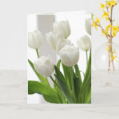 Carte Tulipes blanches (Fleur jaune)