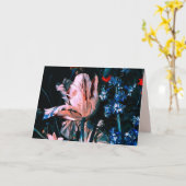 Carte TULIPES BLANCHES ROSE ,CUPIDONS ,FLEURS Anniversai (Fleur jaune)