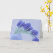 Carte Tulipes bleues encore vie (Fleur jaune)