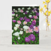 Carte Tulipes colorées (Fleur jaune)