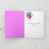 Carte Tulipes d'anniversaire pour Cousin (Intérieur)