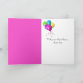Carte Tulipes d'anniversaire pour fille (Intérieur)