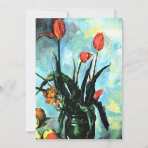 Carte Tulipes dans un vase de Paul Cézanne, Art ancien