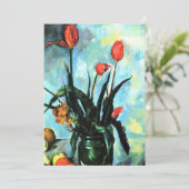 Carte Tulipes dans un vase de Paul Cezanne, Art ancien (Debout devant)