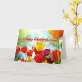 Carte Tulipes de la Fête des Mères (Fleur jaune)