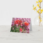 Carte Tulipes de printemps (Fleur jaune)