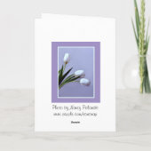 Carte Tulipes de printemps (Dos)