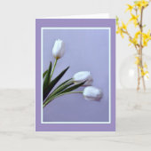 Carte Tulipes de printemps (Fleur jaune)