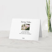 Carte Tulipes de printemps (Dos)