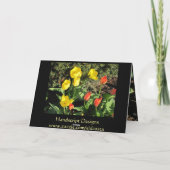 Carte Tulipes de printemps (Dos)