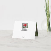 Carte Tulipes et Écritures (Dos)