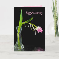 Tulipes et perles roses