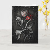 Carte Tulipes gothiques (Fleur jaune)