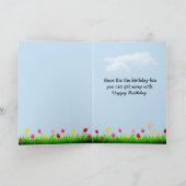 Carte Tulipes Jaunes Avec Chat (Intérieur)