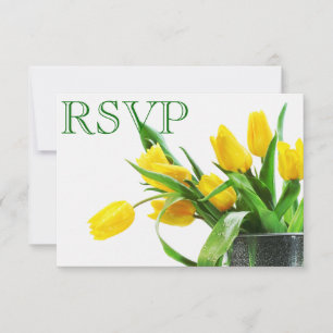 Carte Tulipes Jaunes RSVP