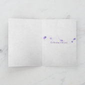 Carte Tulipes pourpres pour Secret Pal (Intérieur)