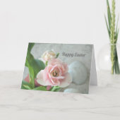 Carte Tulipes Rose Pastel Pâques Personnalisables (Devant)