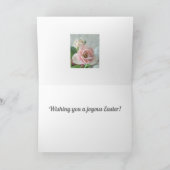Carte Tulipes rose pastel personnalisables pour Pâques (Intérieur)