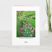 Carte Tulipes roses Cher Ami Joyeux Anniversaire (Dos)