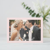 Carte Tulipes Roses Douces Juste Mariées (Debout devant)