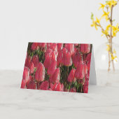 Carte Tulipes roses florales (Fleur jaune)
