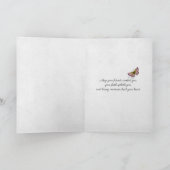 Carte tulipes roses sur noir pour sympathie (Intérieur)