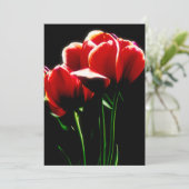 Carte Tulipes rouges (Debout devant)