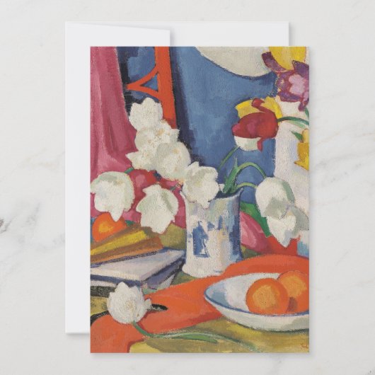 Carte Tulipes rouges et blanches | Samuel John Peploe (Devant)