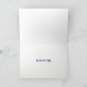 Carte tulipes violettes d'anniversaire (Intérieur)
