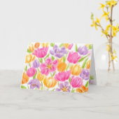 Carte Tulips Belle Et Lumineuse Anniversaire (Fleur jaune)