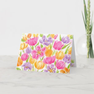 Carte Tulips Belle Et Lumineuse Anniversaire
