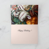 Carte TULIPS BLANC ROSE, CUPIDES, FLEURS Anniversaire (Intérieur)