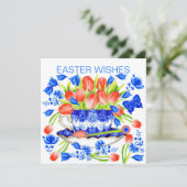 Carte Tulips et Teacup Spring (Debout devant)