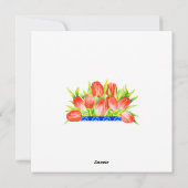Carte Tulips et Teacup Spring (Dos)
