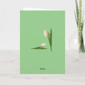 Carte Tulips Happy Mother's Day Folded Greeting Card (Dos)